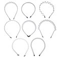 thumbnail image 2 of 8pcs Practical Unisex Hair Hoops Sports Hair Hoops Face Washing Hairba, 2 of 3