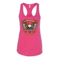 thumbnail image 2 of Wild Bobby, Lead Follow or Get The Hell Out Of The Way MC 1969 Motorcycle Pop Culture Ladies Racerback Tank Top, Raspberry, X-Large, 2 of 3