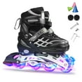 thumbnail image 1 of Adjustable Illuminating Inline Skates with Light Up Wheels for Kids, 1 of 8