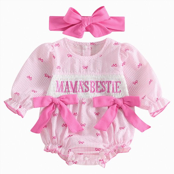 Baby Newborn Romper ClothesCotton Infant Newborn Baby Boy Girl Spring Fall Clothes Long Sleeve Bubble Sweatshirt Romper Cute Infant Outfit 12-18 Months