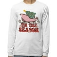 thumbnail image 2 of Sleigh Tis the Season Long Sleeve Shirt Unisex 2X-Large White, 2 of 5