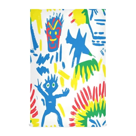 Colorful Minions Decorative Waffle Towel Kitchen Dishcloth 28x18in Multi-Use Tea Towel