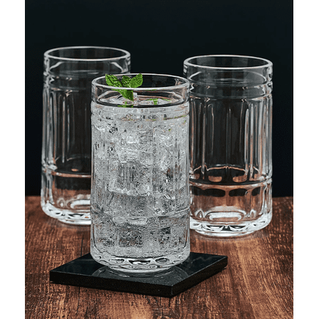 Mikasa 12-oz. Dishwasher Safe Ribbed Highball Glasses Set of 3