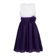 thumbnail image 3 of iiniim Kids Flower Girl Pleated Chiffon Dress Princess Bridesmaid Wedding Pageant Party, 3 of 7