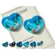 thumbnail image 1 of Corazón de bolsillo de vidrio para playa, adorno de corazón de vidrio oceánico hecho a mano con fusión de mar natural, ficha de bolsillo de corazón de vidrio fusionado, mini ficha linda y duradera con, 1 of 7
