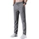thumbnail image 1 of Pantalones elásticos de secado rápido para hombre, color liso, cintura media, holgados, transpirables, gris oscuro, 4XL, 1 of 4