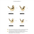thumbnail image 3 of 3X Figuras de PáJaros Dorados de la Casa , Estatuas de PáJaros de CeráMica , Escultura de Animales, DecoracióN del Hogar, Manualidades, CeráMica Dorada-M, 3 of 4