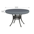 thumbnail image 2 of Covers&All Round Table Top Cover, 12 oz Waterproof & UV-resistant (44"Diameter x 4"H Inches, Gray), 2 of 7