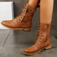 thumbnail image 1 of Botas de montar de vaquero de estilo occidental a la moda para mujer, botas informales cálidas de tacón bajo hasta la rodilla, zapatos de tubo medio Wmkox8yii  shkj316, 1 of 9