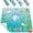 Dolphin, variant on Shower Mat Anti Slip, Square Bath Mat for Tub Non Slip with Suction Cups and Drain Holes, 21x21 Inch Bathroom Shower Stall Floor Mat, Machine Washable, Soft on Feet, Clear