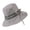 Gray, variant on Adjustable Drawstring Sun Bucket Hat Foldable Design Easy To Carry Fisherman Hat