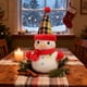 thumbnail image 4 of Decoraciones Navideñas para Dormitorio Muñeco de Nieve de Peluche Tirar Almohada Sofá Decoración Navideña Feliz Navidad Serie Decoración Navideña Almacenamiento, 4 of 6