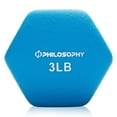 thumbnail image 4 of Philosophy Gym Neoprene Dumbbell Hexagon Hand Weights, 3 lb Pair - 6 lb Total, 4 of 7