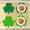 Green, variant on 100Fens Shamrock Placemats Set of 4, St. Patrick's Day Placemats Shamrock Shaped Cutout Placemat Clover Irish Spring Table Mats for Holiday Kitchen Tabletop Decorations