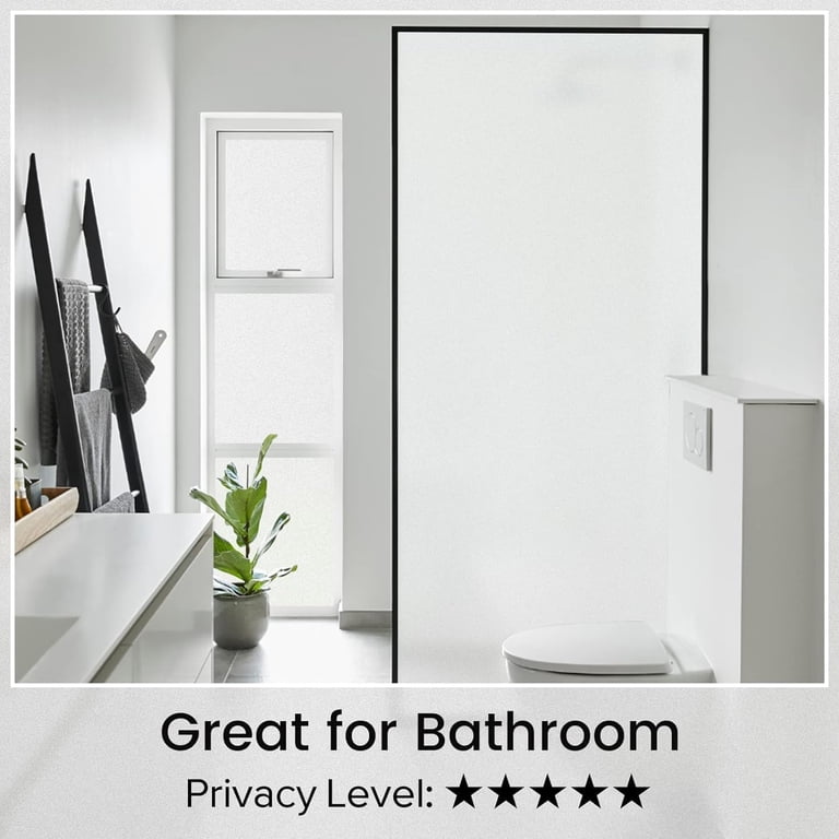Frosted Privacy Window Film 23.6" x 78.5" photo 3