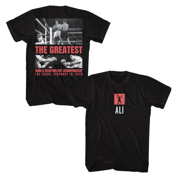 Muhammad Ali Las Vegas 1978 Men's T Shirt (Black, AdultXL)