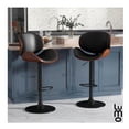 thumbnail image 4 of Silla Banco de Bar LUMO Altura Ajustable con Reposapiés y Diseño Negro Mediano, 4 of 7