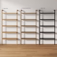 thumbnail image 7 of Nathan James Beacon Bohemian 5 Tier Bookshelf, Wall Mounted Bookcase, Solid Wood Bookshelf in Black Oak, 7 of 7