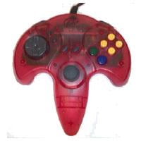 Nintendo 64 Controller Game Pad (Clear Red)