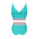 thumbnail image 5 of Conjunto de Bikini de Cintura Alta para Mujeres Control Del Estómago de Cintura Alta de Dos Piezas Nudo Cortado Traje de Baño Nylon Spandex, Conjunto de Bikini Sexy para la Playa, 5 of 7
