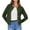 Army Green, variant on Women's Button-Down Knit Cardigan Casual Sweater Jacket, Solid Color Long Sleeve Open Front Coat with Soft Fabric, Cozy Layering Piece for Fall or Winter Fashion,Black M
