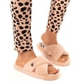 thumbnail image 2 of Barbie Womens Pink Doll Silhouette Logo Mule Slippers (3-4 UK), 2 of 6