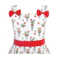 thumbnail image 4 of Girls Dress Sundae Ice Cream Bow Tie Summer Sundress 4-5 Years, 4 of 8