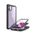 thumbnail image 4 of i-Blason Ares Case for iPhone 11 6.1 Inch (2019 Release), Dual Layer Rugged Clear Bumper Case with Built-in Screen Protector (Black), 4 of 9