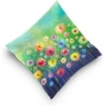 thumbnail image 5 of Abstract Floral Watercolor Pillow Covers 16 x 16 Inch Square Decor Giftsative Throw Pillow Covers Cushion Case for Sofa Couch Home Farmhouse Decor Gifts, 5 of 7