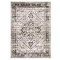 thumbnail image 4 of GlowSol 6' x 9' Washable Rugs Vintage Boho Area Rug Farmhouse Distressed Medallion Area Rug Non-Slip Low Pile Rug, Camel, 4 of 7