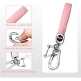 thumbnail image 6 of Key Fob Cover Compatible with Toyota Venza Corolla Cross Grand Highlander Tundra RAV4 Prime Prius Land Cruiser Sequoia Sienna Crown Tacoma Camry Keychain Case Holder Protector,Pink, 6 of 7