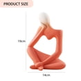 thumbnail image 3 of Cerámica Abstract Thinker Jarrón Adornos Helado Figura Escultura Decoración del hogar (A) Likrtyny Libre de BPA, 3 of 6