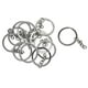 thumbnail image 2 of Conector de llavero perfecl Paquete de 12 de plata de 30 mm con cadenas de 20 mm Cadena de llavero dividido, 2 of 8