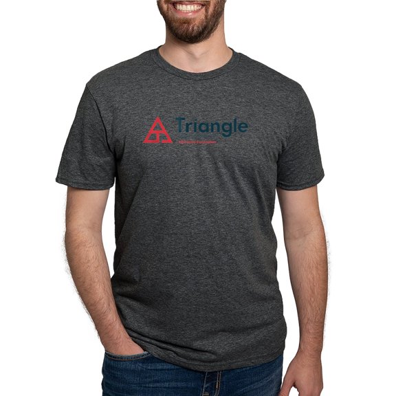 CafePress - Triangle Education Foundation Tagline T Shirt - Mens Tri-blend T-Shirt