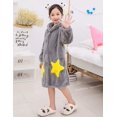 thumbnail image 3 of Kids Pajamas Soft Plush Bathrobe for Winter, 3 of 7