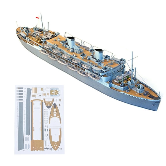 1/400 Model Toys Husky Transport Ship Military Puzzle Kit for Naval History Enthusiasts