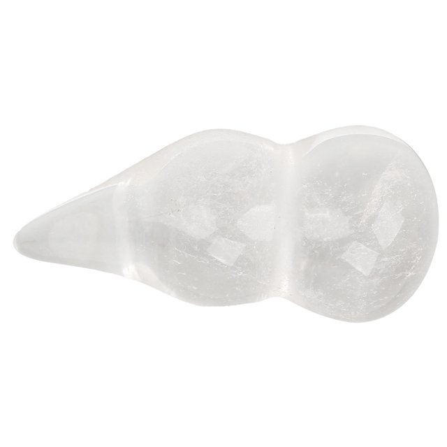Calabaza de cristal blanco natural mano de obra fina textura delicada proceso de molienda de calabaza de cristal blanco para colgar en el coche