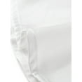thumbnail image 6 of INSPIRE CHIC Women's Shirt Flat Collar Long Sleeves Button Down Office Satin Shirt S White, 6 of 6