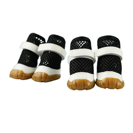 Dog Shoes Breathable Mesh Dog Boots Dog Shoes Indoor Outdoor Dog Shoes Dog Paw Protector Non-Slip Dog Boots Summer Spring Pet Shoes