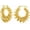 18K Gold Plated, variant on Women's 18K Gold Plated Chunky Wire Twisted Open Earrings, Openwork Earrings, Zircon Setting