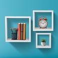 thumbnail image 2 of 3-Piece Wall Decor Floating Shelves, Cube Shaped Hanging Wall Shelves for Home, 2 of 10