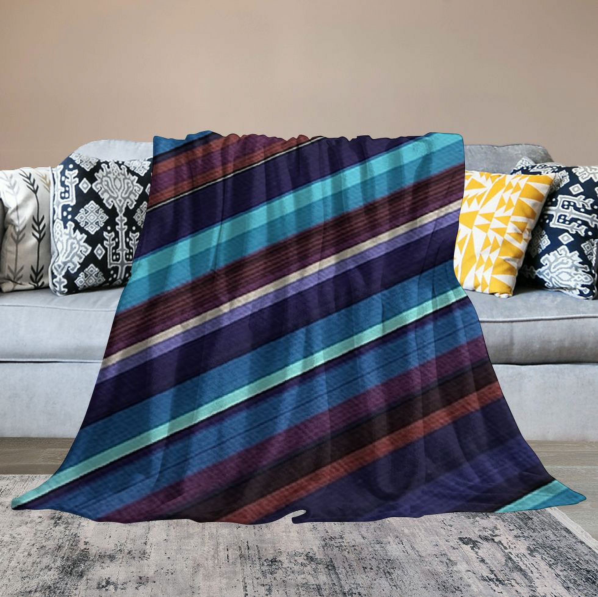 COMIO Rio Bravo Blanket -El Paso Mexican Serape Style Falsa 