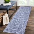 thumbnail image 6 of Garvee 2'x8' Runner Rugs Kitchen Entryway Braided Print Rugs, Machine Washable Non-Slip Low Pile Indoor Rugs for Hallway, Bedroom, Living Room, Light Blue, 6 of 8