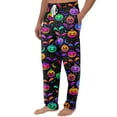 thumbnail image 4 of Evdexr Halloween Pajama Pants for Men Lightweight Oversized Pj Pants Halloween Graphic Drawstring Loose pajamas Long Pumpkin Printed Sleepwear Purple L, 4 of 8