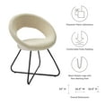 thumbnail image 3 of Side Dining Chair, Set of 2, Beige Black, Fabric, Modern Contemporary, Kitchen Room Cafe Bistro Restaurant Hospitality, 3 of 8
