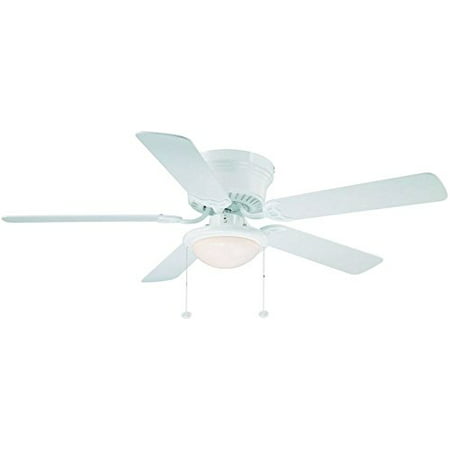 UPC 792145353379 product image for Hampton Bay Hugger 52 in. White Ceiling Fan With Light | upcitemdb.com