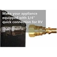 thumbnail image 5 of Wolfrail Raccords Rapides au Propane 1/4 Pieds' pour Connecter Appareil à Gaz Basse Pression Chauffage Grill Foyer et RV Connexion Rapide, Clé Rapide 1/4 Pouces Prise x Éclat Femelle 3/8 Pouces, 5 of 5