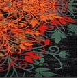 thumbnail image 4 of RUGSOTIC CARPETS MACHINE MADE HEATSET POLYPROPYLENE AREA RUGS - 4'x6', Rectangle Shape, Multicolor Color, Floral Modern Design, High Pile Machine Made Area Rugs for Living Room, Bed Room (M00012), 4 of 7