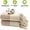 Latte, variant on Mykonos 2-Pack Turkish Cotton Hand Towels – Beige Boho, 40x19 in, Soft Absorbent Decorative Bathroom Towel Set