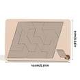 thumbnail image 3 of Qonioi Wooden Tangram Puzzle, Adult Decompression Brain Teaser Toy with Multiple Difficulty Levels, Logic Puzzle, Wood Brain Game, 3 of 3